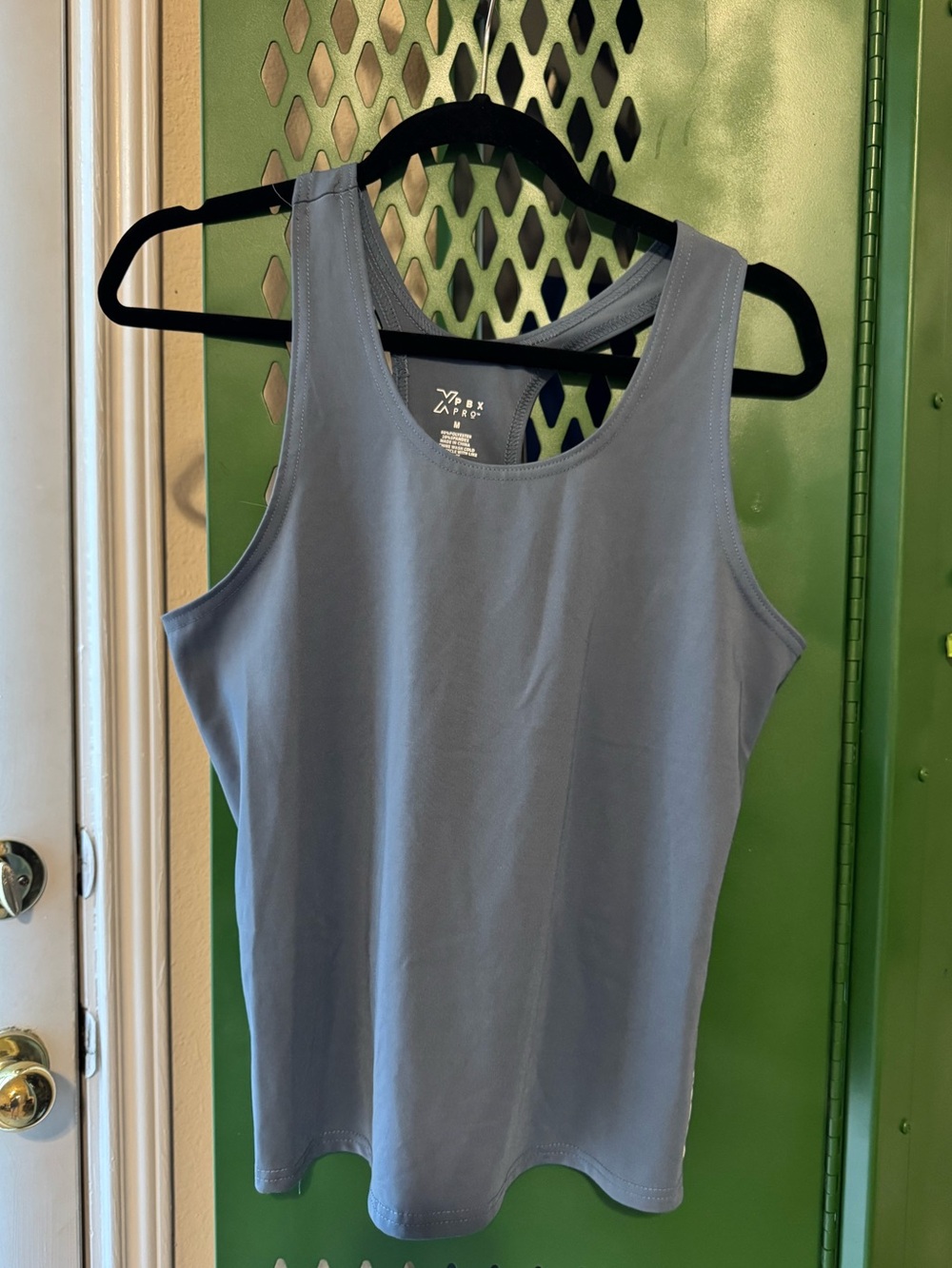Women's Dusty Blue Racerback Athletic Tank Top